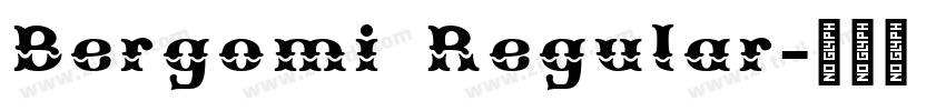 Bergomi Regular字体转换